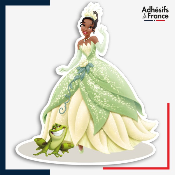 Sticker Disney -La Princesse et la grenouille - Tiana et prince Neveen