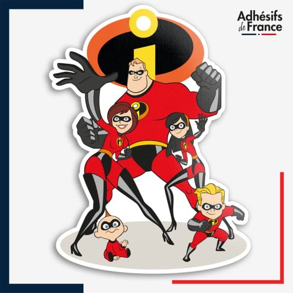 Sticker Disney - Les Indestructibles - Elastigirl, Flèche, Violette et Monsieur Indestructible
