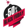 Sticker Black Friday Bombe -50%