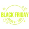 Sticker Black Friday Jaune 50%