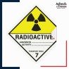 étiquette ADR Classe 7.3 matières radioactives 3.