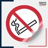 étiquettes adhésives norme iso 7010 interdiction de fumer